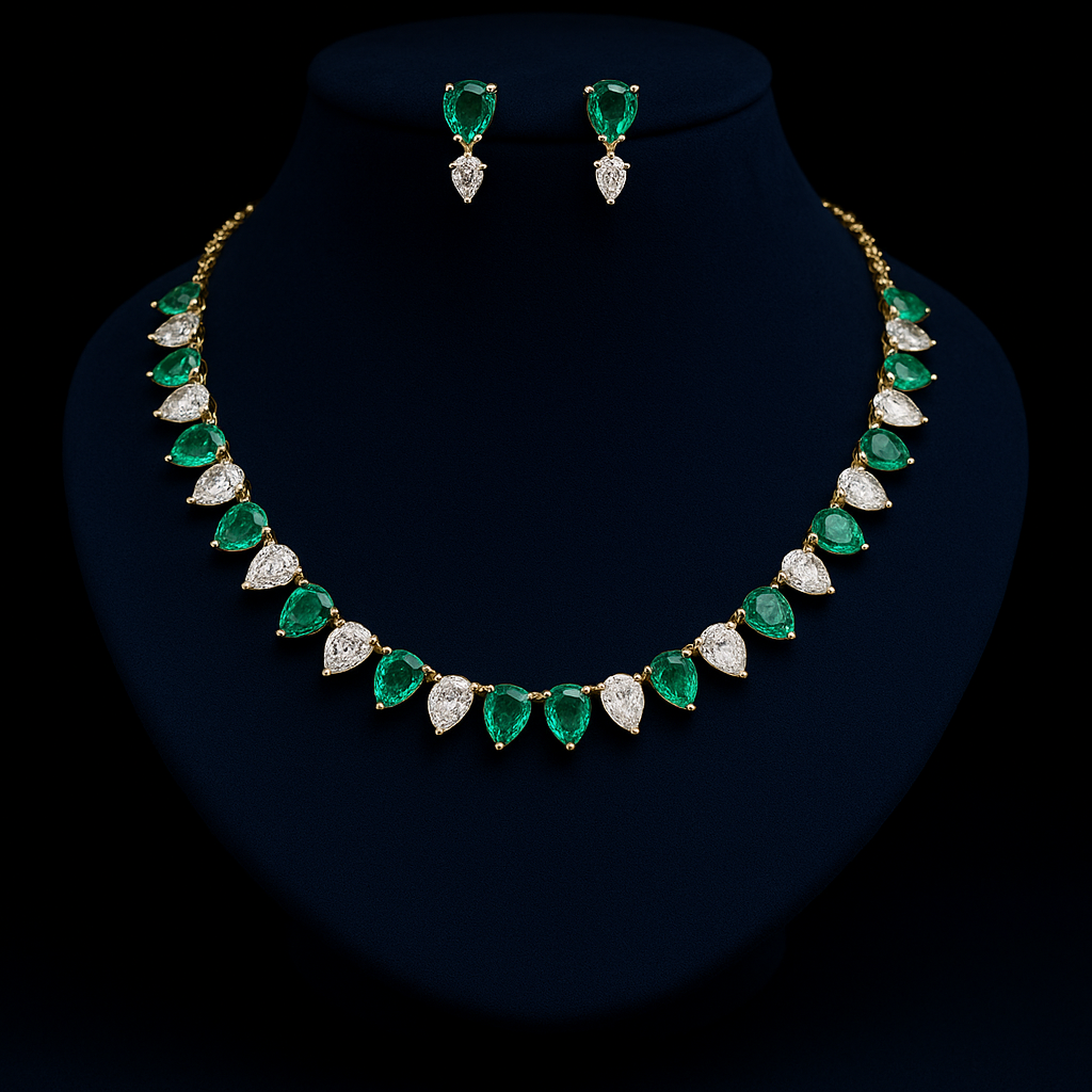 Diamond & Emerald Set
